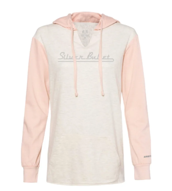 Airstream Silver Bullet Script Women's Hoodie Hoodie with Monochrome Minimalist Simple