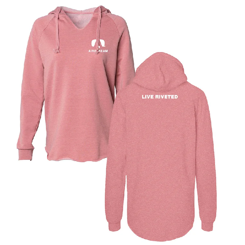 Airstream Trailer A Live Riveted Super Soft Women's Hoodie Hoodie with Gradient Ombre Colorful