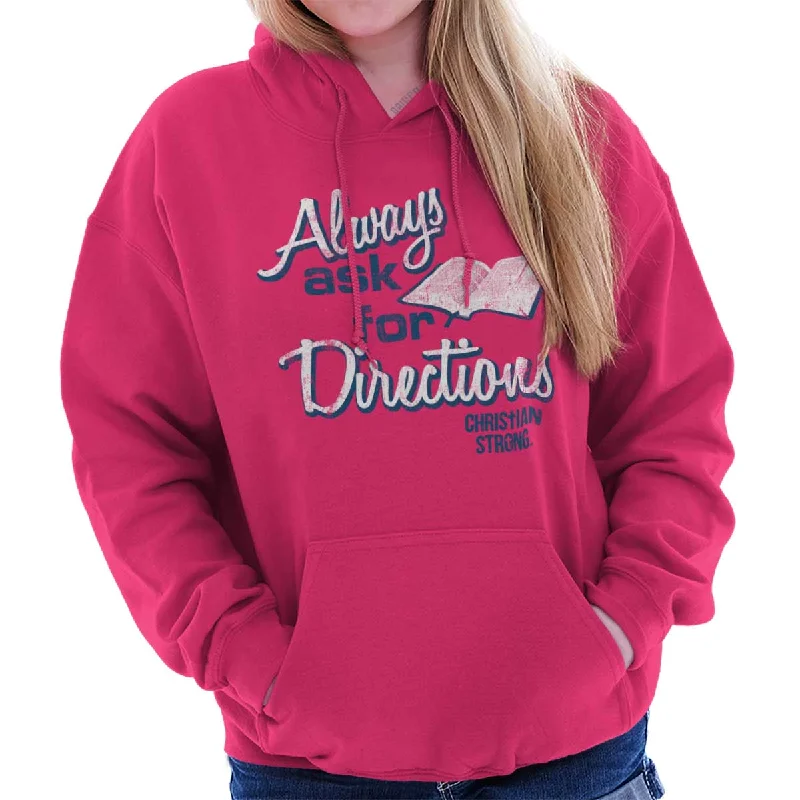 Always Ask Hoodie Hoodie with Monochrome Minimalist Simple