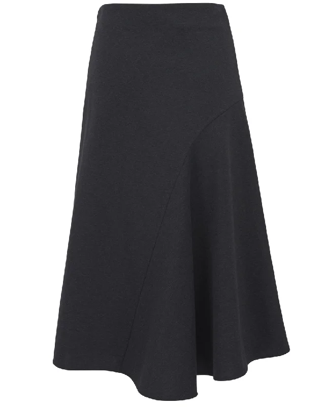 Anthracite Aline Midi Skirt silk skirt luxurious