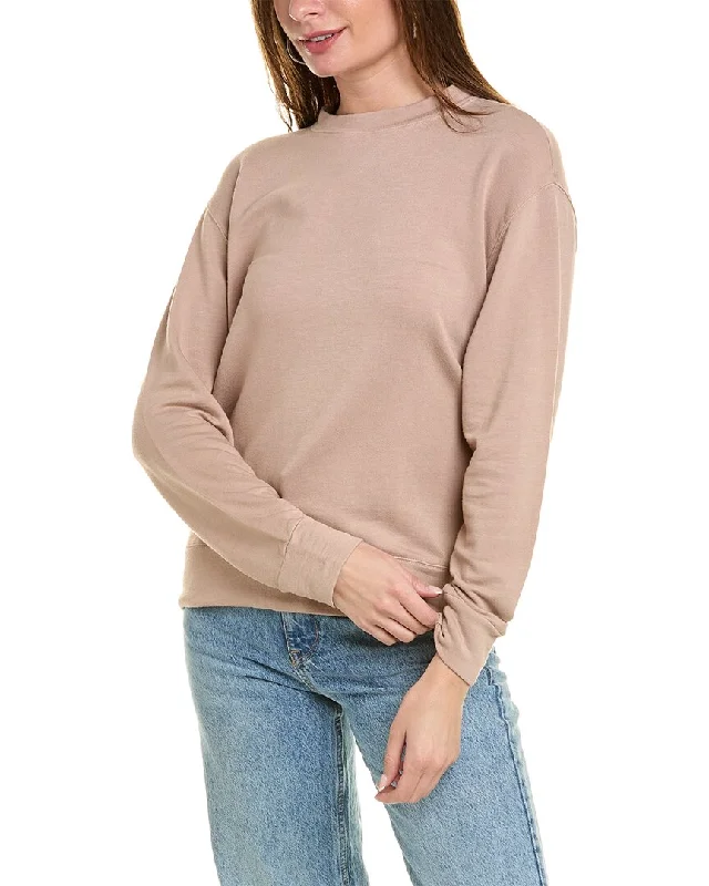 Monrow Boyfriend Sweatshirt Hoodie with Tie-Dye Psychedelic Retro