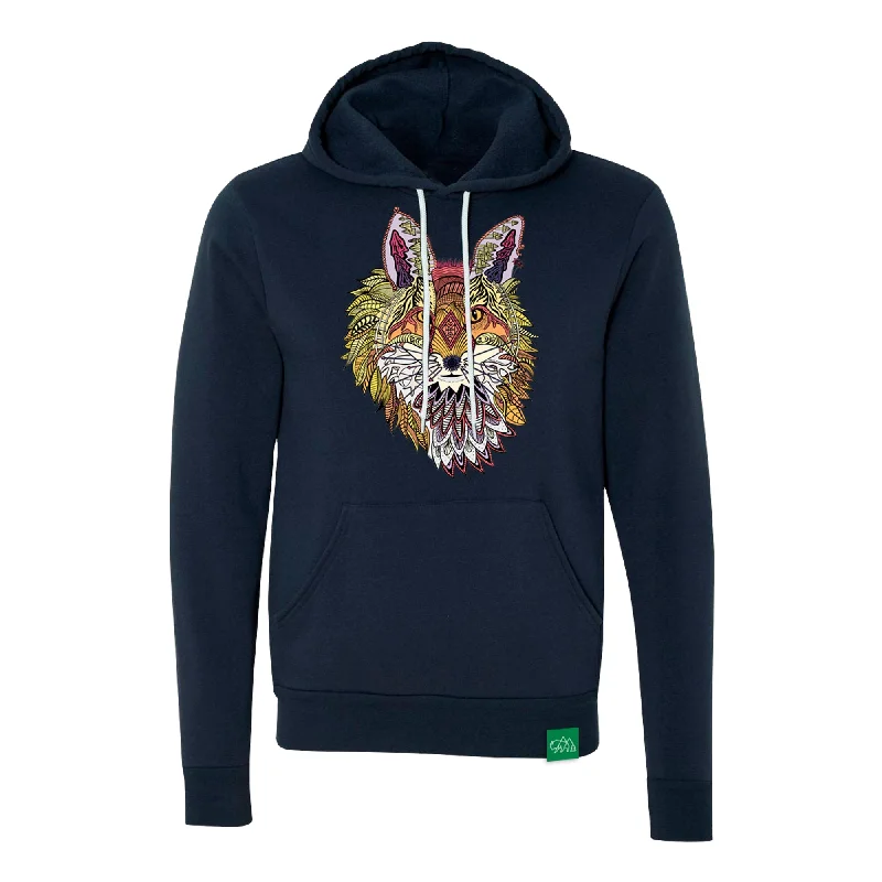 Boho Fox Unisex Lightweight Hoodie Cotton Hoodie Fleece Lining Warmth