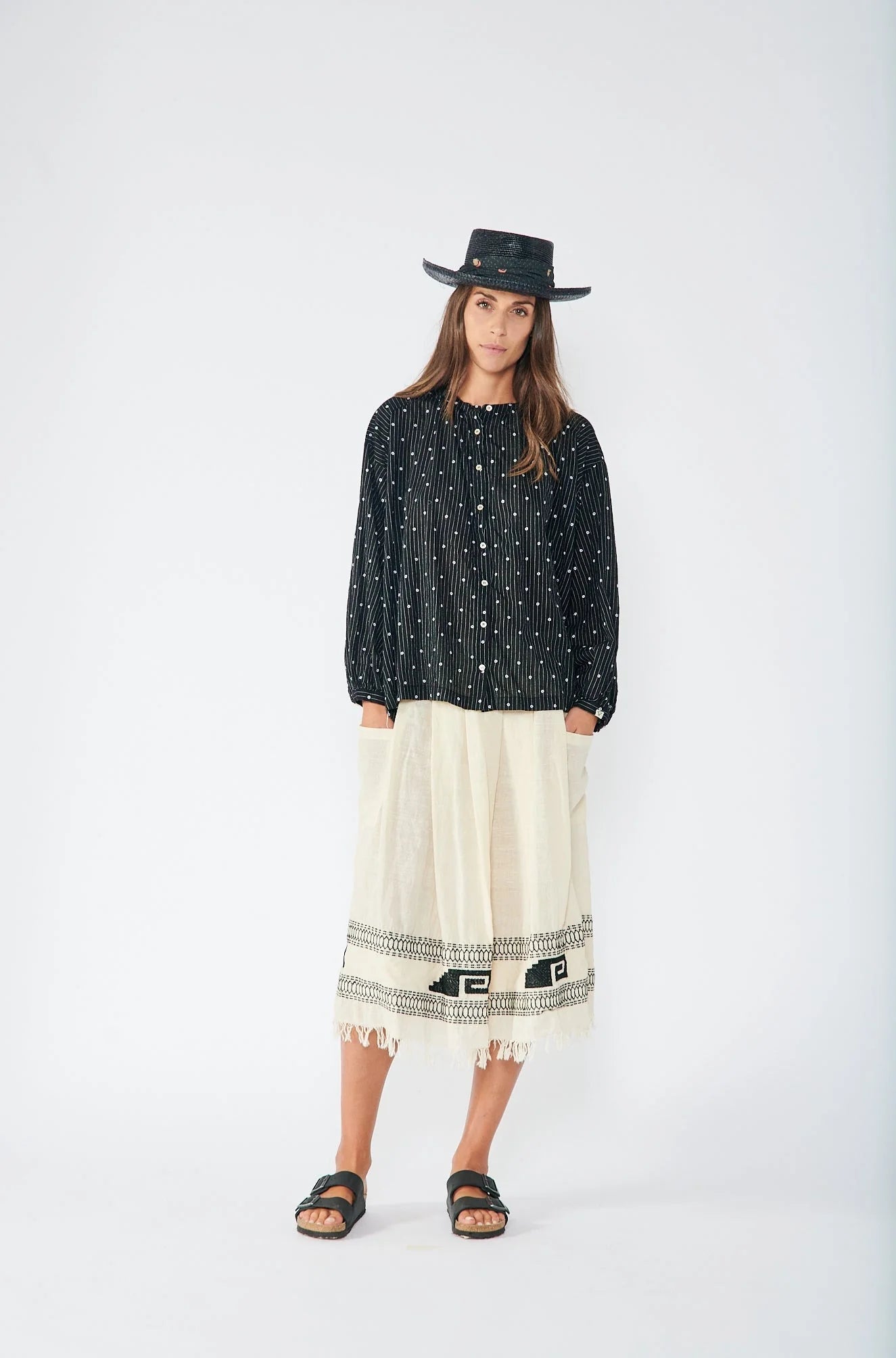 BSBEE Santa Rosalita Skirt leather skirt bold