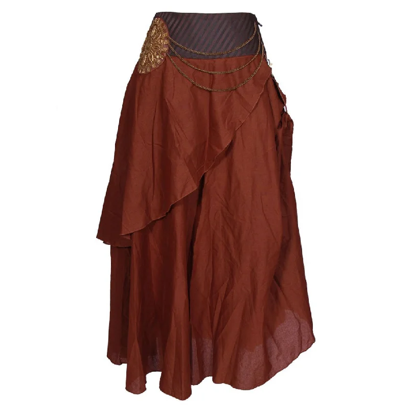 Bushman Coffee Cotton Skirt cashmere skirt soft