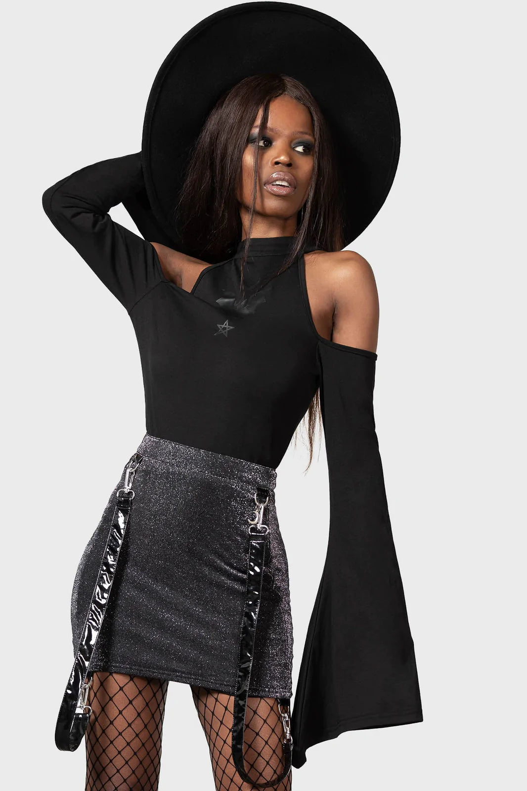 Carmilla Mini Skirt silk skirt sleek