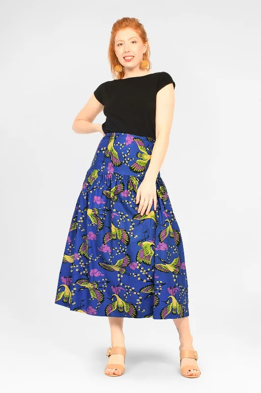 Lola Midi Skirt button skirt front