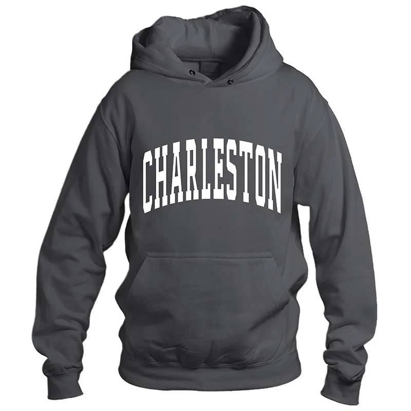 Charleston Arch Hoodie Hoodie with Hem Fringe Bohemian Relaxed