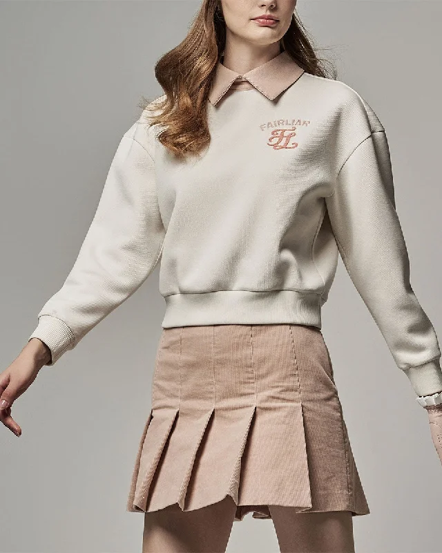 Corduroy Pleats Skirt - Pink lace skirt romantic