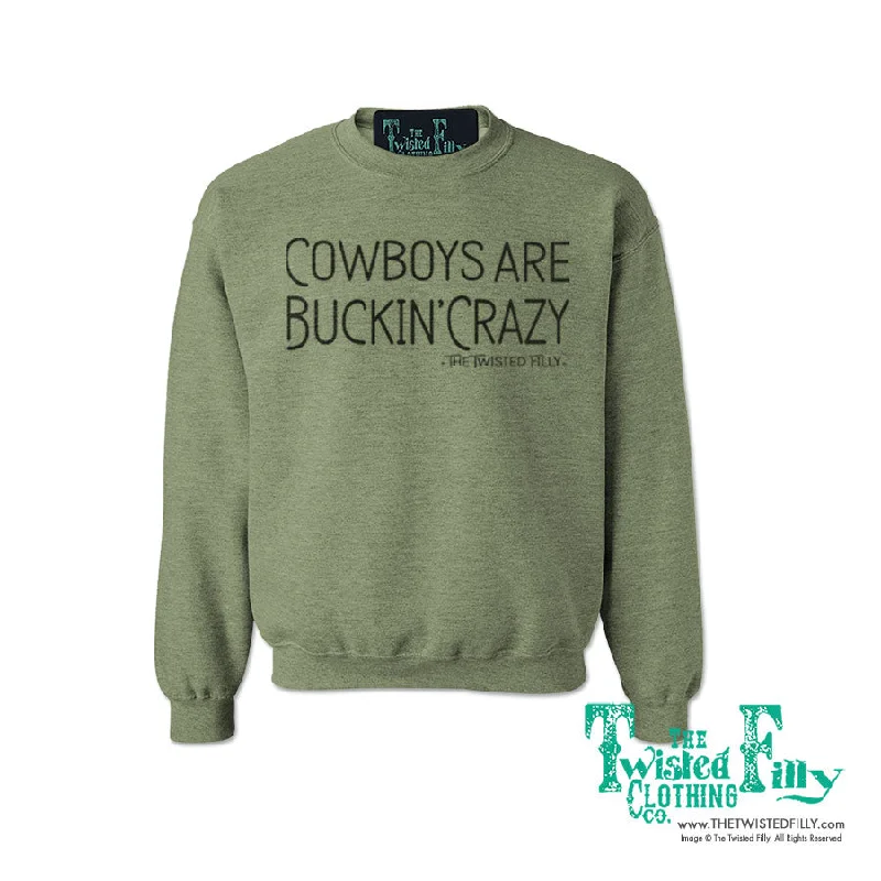 Cowboys Are Buckin' Crazy - Adult Sweatshirt - Assorted Colors Hooded Sweatshirt Casual Wear Street Style