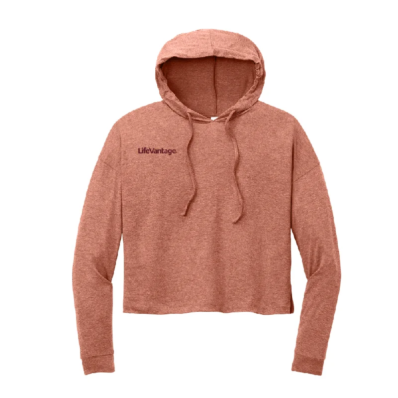 District® Women’s Perfect Tri® Midi Long Sleeve Hoodie Hoodie with Cuffed Sleeves Snug Secure District® Women’s Perfect Tri® Midi Long Sleeve Hoodie Hoodie with Cuffed Sleeves Snug Secure