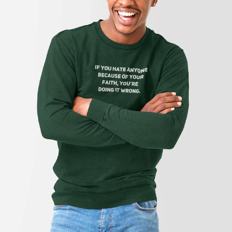 Doing It Wrong | Unisex Sweatshirt Hoodie with Strings Custom Fit Adjustable