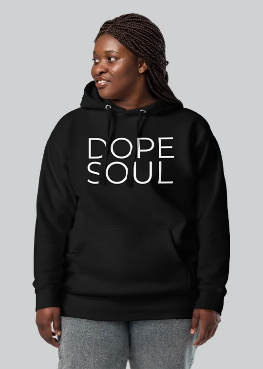 Dope Soul Womens Hoodie Hoodie with Back Slit Movement Comfort