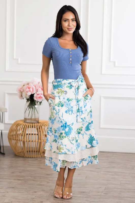 Dreaming Of You Floral Skirt high waist skirt
