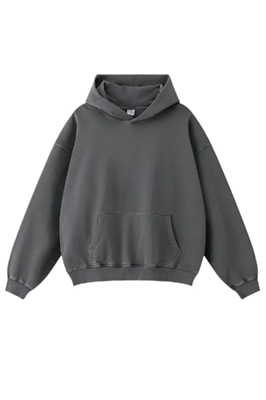Drop Shoulder Oversize Hoodie Hoodie with Gradient Ombre Colorful