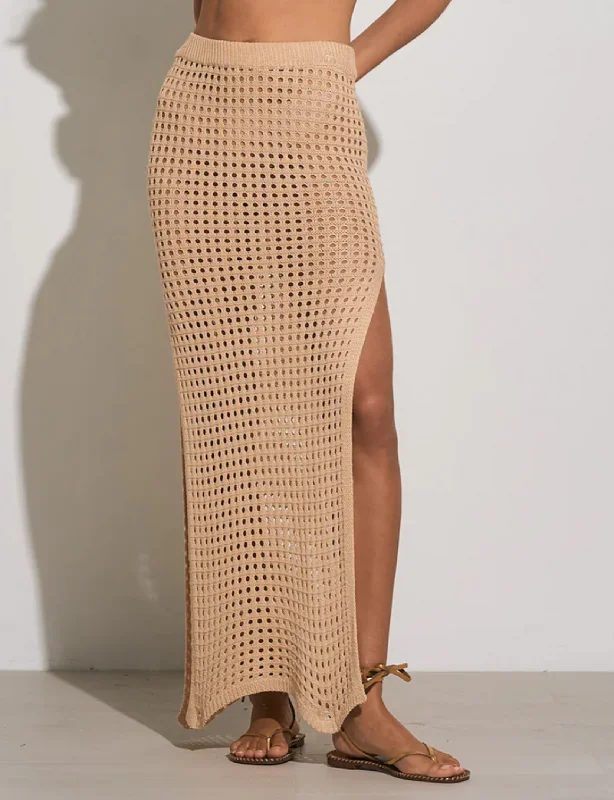 Adva Skirt, Natural corduroy skirt cozy