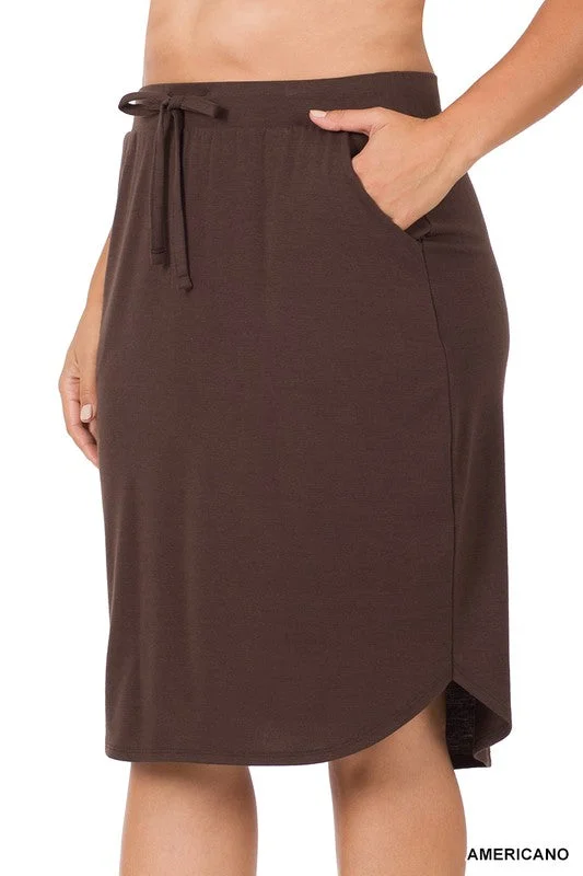 Emma Brown Jogger Skirt chiffon skirt airy