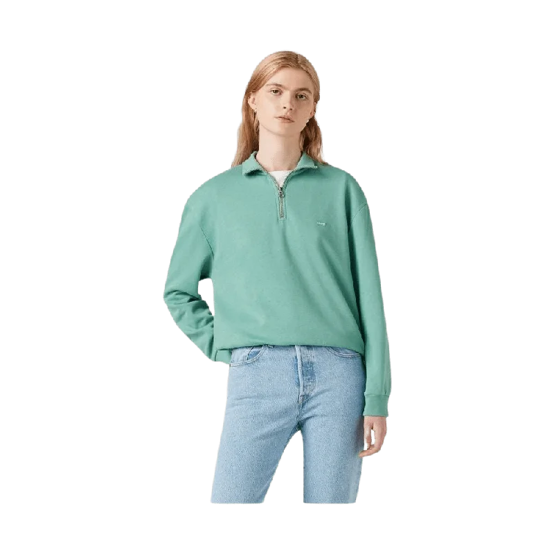 Levi's Everyday 1/4 Zip Sweatshirt Hoodie with Turtle Neck Cozy Winter