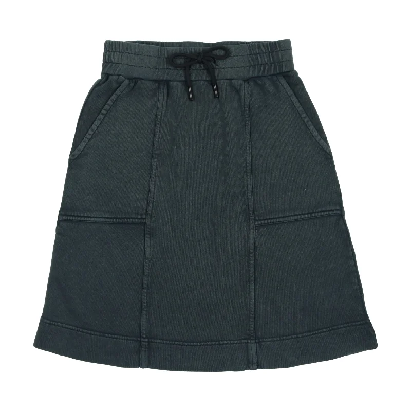 Farren And Me Washed Black Skirt wool skirt breathable