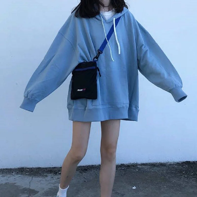 Hoodie Sweatshirt women  Long Sleeve Hoodie with Hood Adjustable Protection