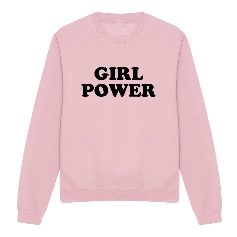 Girl Power Classic Feminist Sweatshirt Hoodie with Hood Adjustable Protection