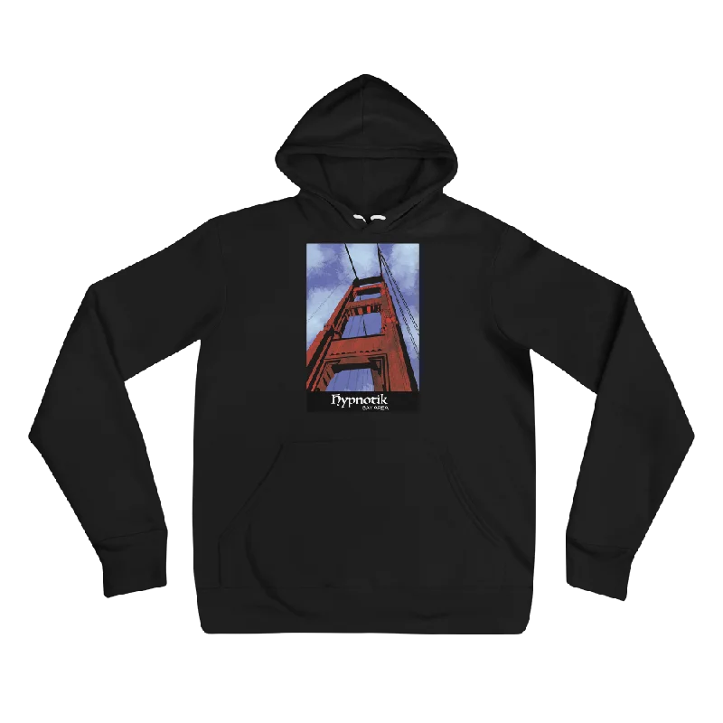 Golden Views -- Hoodie Hoodie with Metallic Shiny Futuristic