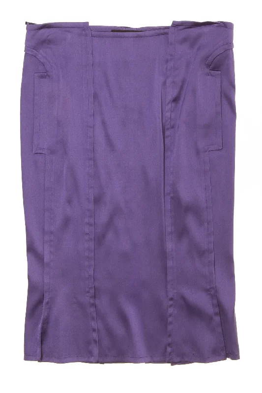 Iconic Tom Ford For Gucci - Purple Pencil Skirt - IT 40 wool skirt breathable