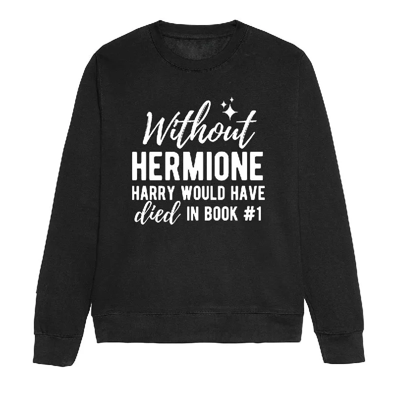 Feminist Hermione Feminist Sweatshirt Hoodie with Elastic Cuffs Stretchable Comfortable Feminist Hermione Feminist Sweatshirt Hoodie with Elastic Cuffs Stretchable Comfortable