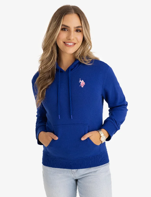 HIGH LOW MULTI TONAL LOGO HOODIE Hoodie with Cropped Fit Short Trendy