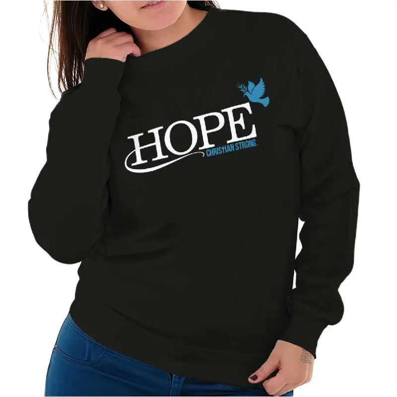 Hope Crewneck Sweatshirt Zip Hoodie Drawstring Kangaroo Pocket