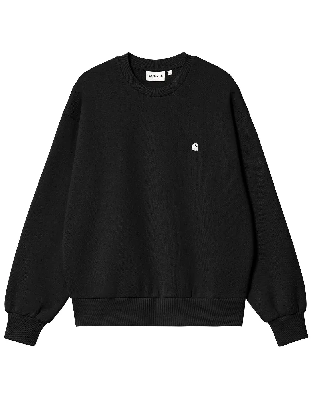 Sweatshirt woman I032643 0M4XX W CASEY BLACK CARHARTT WIP Hoodie with Tied Waist Feminine Flattering Sweatshirt woman I032643 0M4XX W CASEY BLACK CARHARTT WIP Hoodie with Tied Waist Feminine Flattering