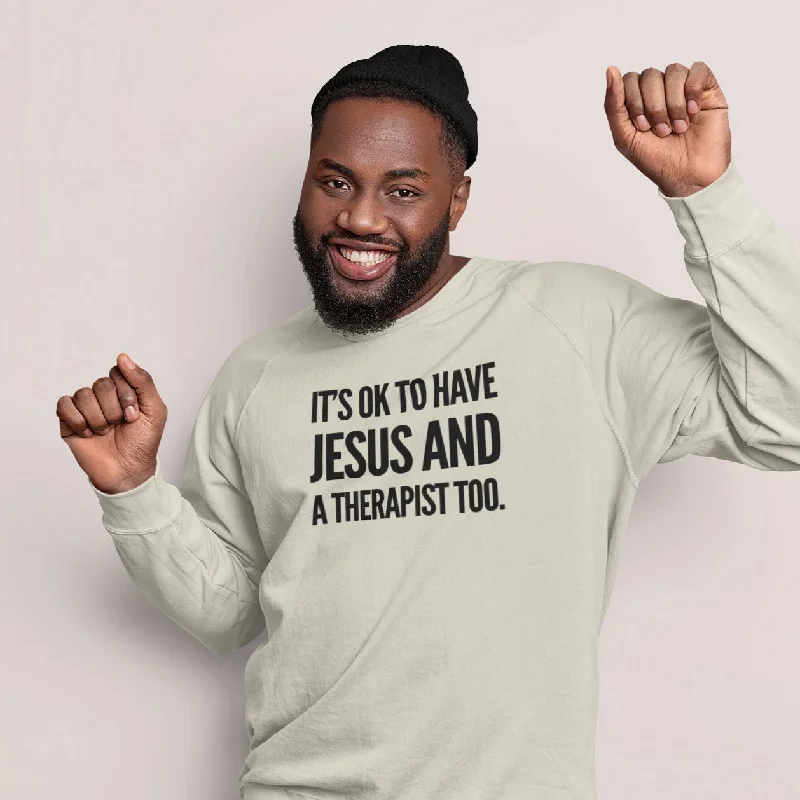 It's Ok | Unisex Sweatshirt Hoodie with Camouflage Military Edgy