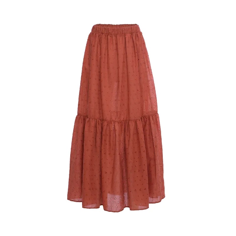 Jijil Women's Long Skirt silk skirt luxurious