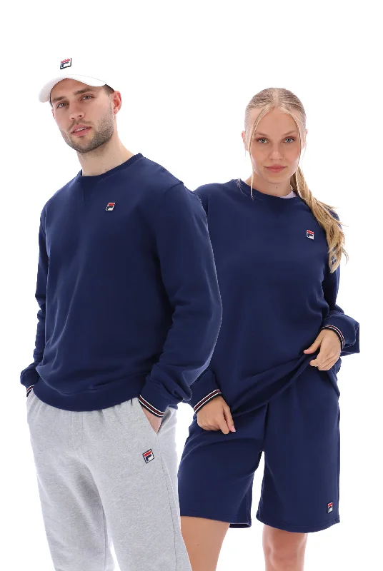 Kell Crew Sweatshirt Hoodie with Back Slit Movement Comfort