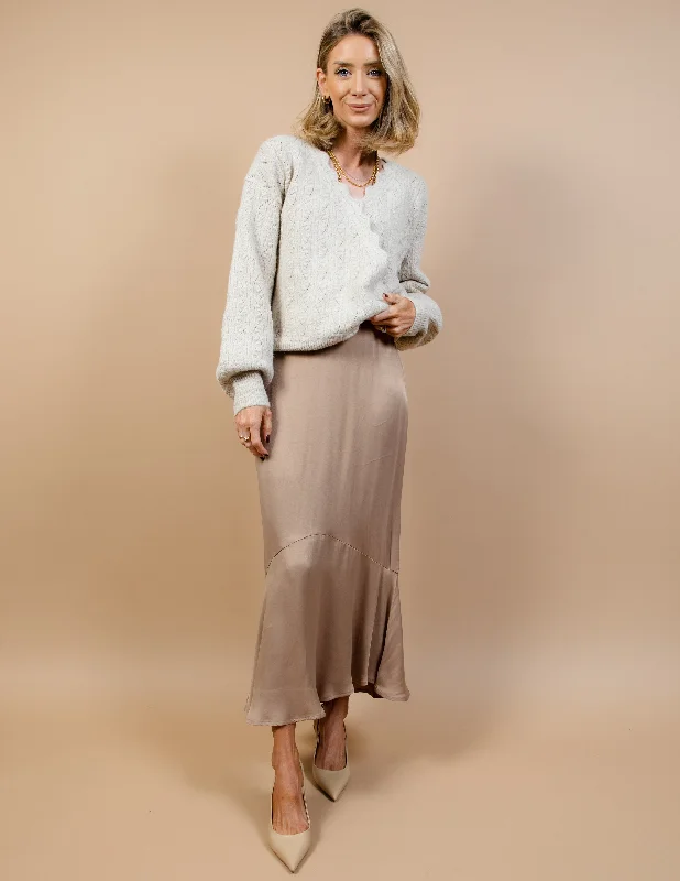Kensington Satin Skirt velvet skirt luxury