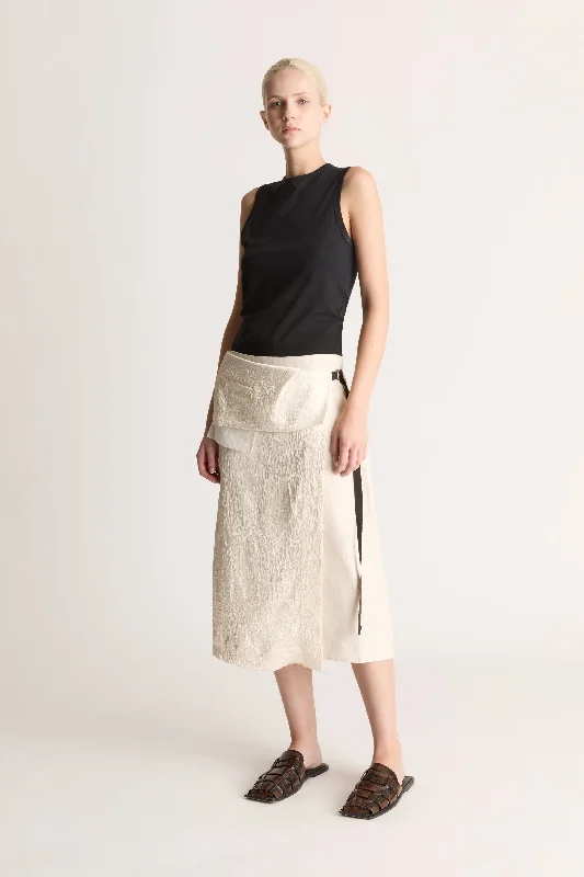 Louise Skirt silk skirt lustrous