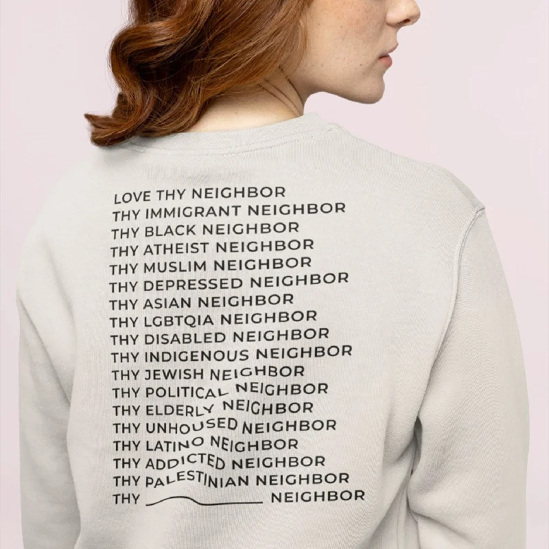 Love Thy - Special Edition | Unisex Sweatshirt Hoodie with Zipper Placket Modern Functional