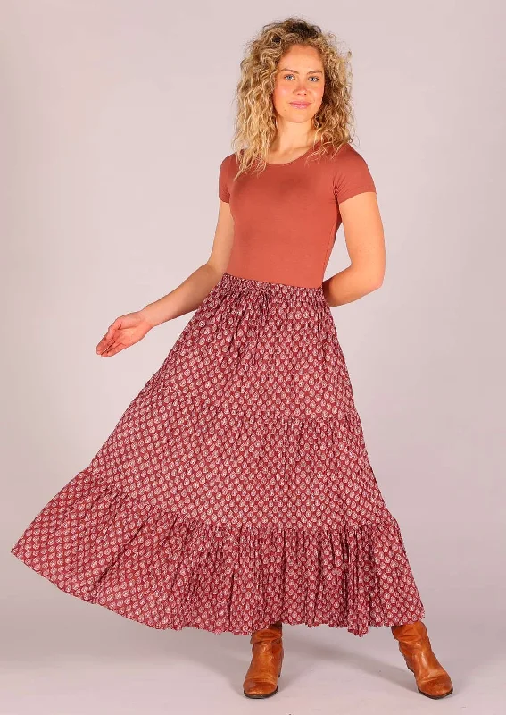 Maxi Skirt Henna cashmere skirt rich