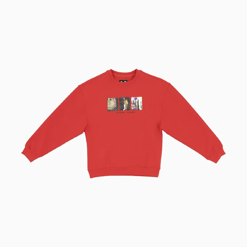 Women's Las Vegas Monaco Crew Neck Sweatshirt Hoodie with Gradient Ombre Colorful
