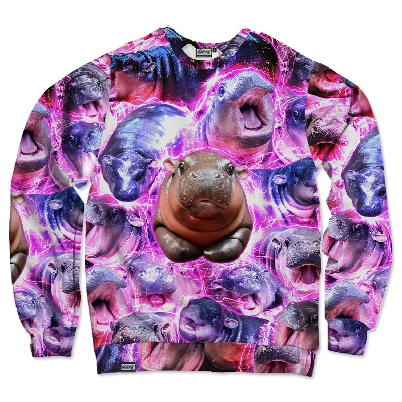 Moo Deng Unisex Sweatshirt Hoodie with Longline Fit Extended Stylish