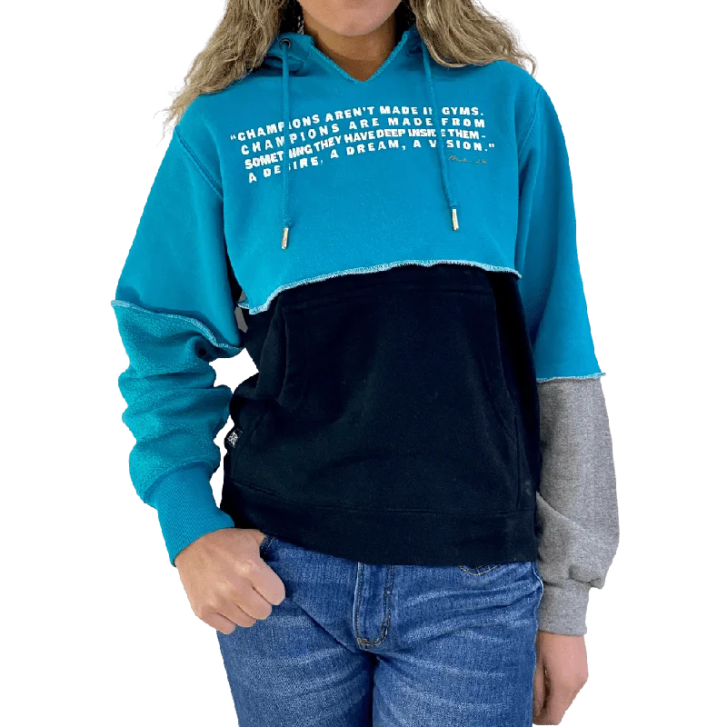 Muhammad Ali Unisex Hooded Sweatshirt Hoodie with Half-Zip Sporty Casual