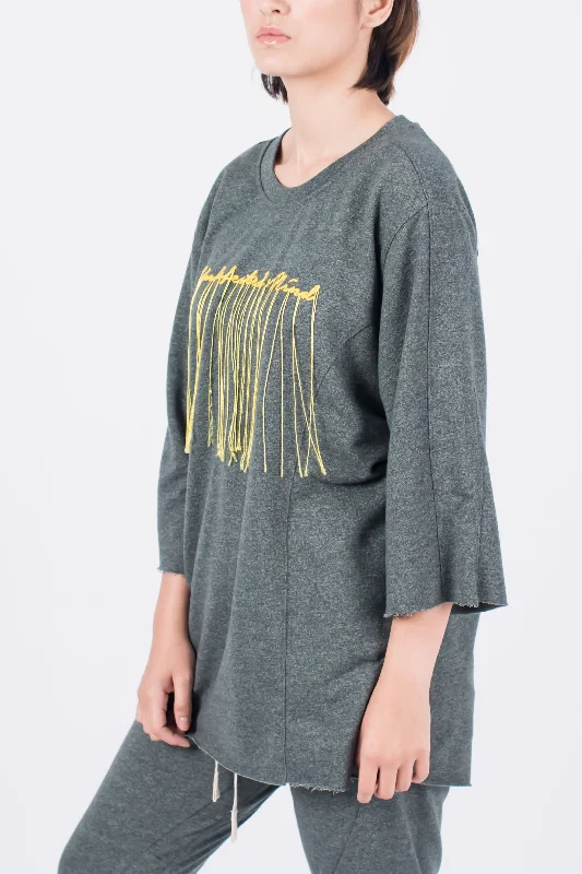 Undefeated Mind In Siro Yarn Sweatshirt Hoodie with Slim Fit Tailored Modern