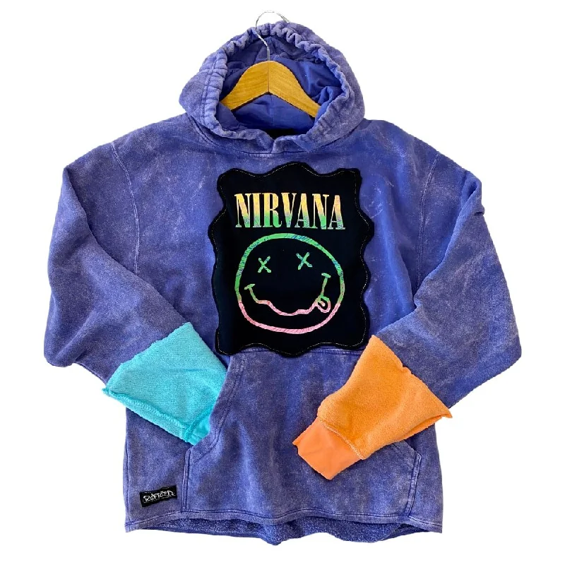 Nirvana Unisex Hooded Sweatshirt Hoodie with Slim Fit Tailored Modern