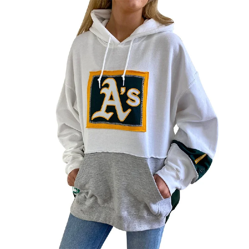 Oakland A's Unisex Hooded Sweatshirt Hoodie with Hem Contrast Bold Stylish