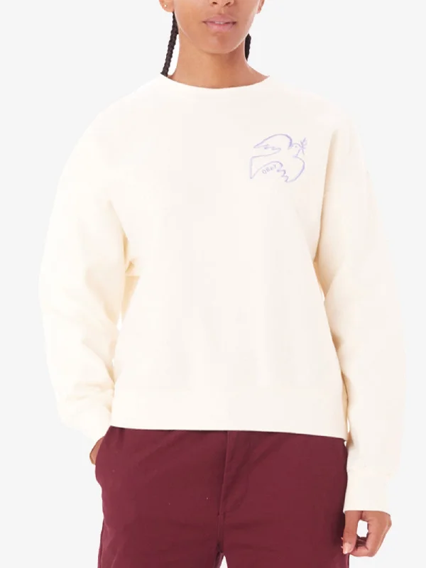 Peace Dove Crewneck Sweatshirt Hoodie with Hem Patch Decorative Personalized