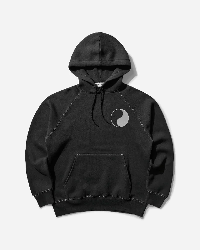 Men's WORK SHOP Slam Jam Hoodie Black Hoodie with Double Zipper Versatile Adjustable Men's WORK SHOP Slam Jam Hoodie Black Hoodie with Double Zipper Versatile Adjustable