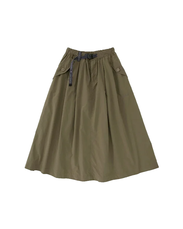 Oversized Cargo Skirt - Khaki corduroy skirt cozy