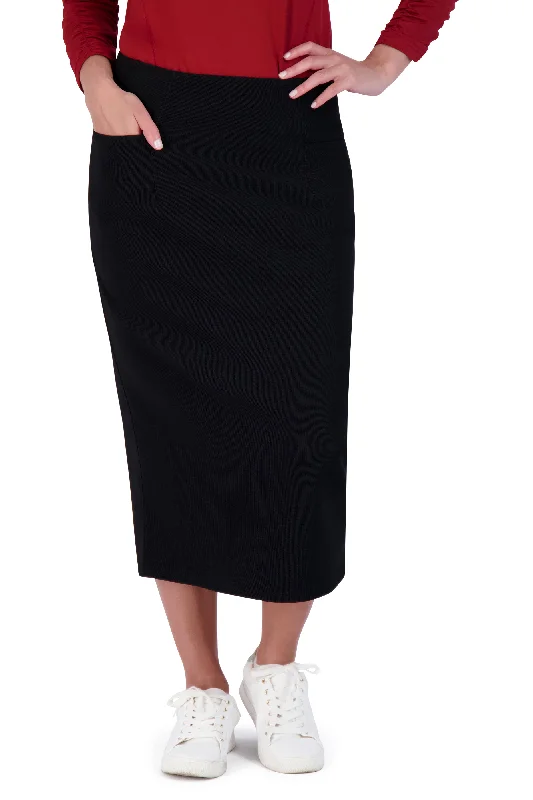 Perfect Fit Pencil Skirt 29" - Black leather skirt durable