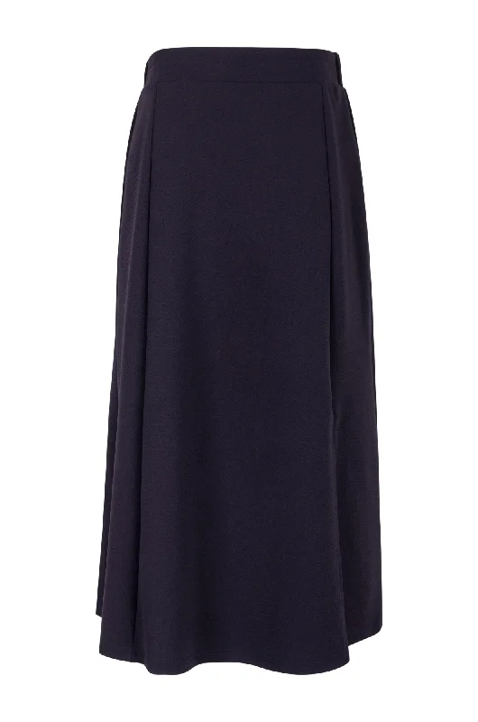 Poly Elastane 6 panel Skirt | NAVY | 4471ZR wool skirt warm