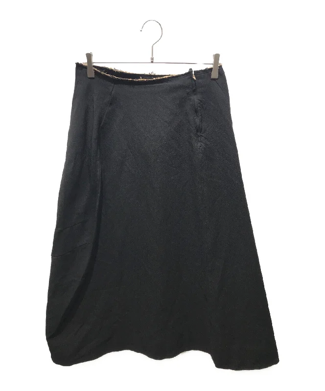 [Pre-owned] COMME des GARCONS Polyester Shrinkable Long Skirt pleated skirt texture