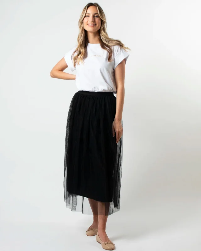 Stella and Gemma Tully Tulle Skirt Black mini skirt trendy